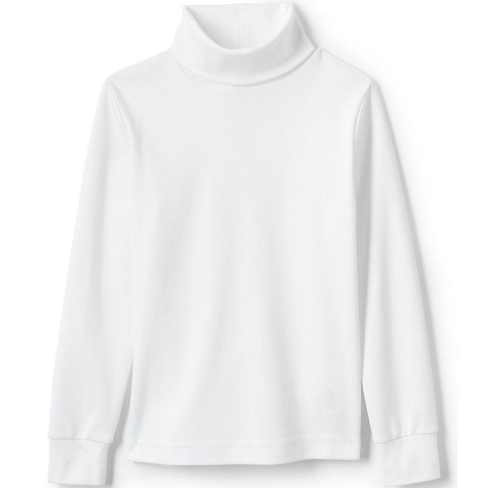 Lands end kids large 14-16 white long sleeve turtle neck
